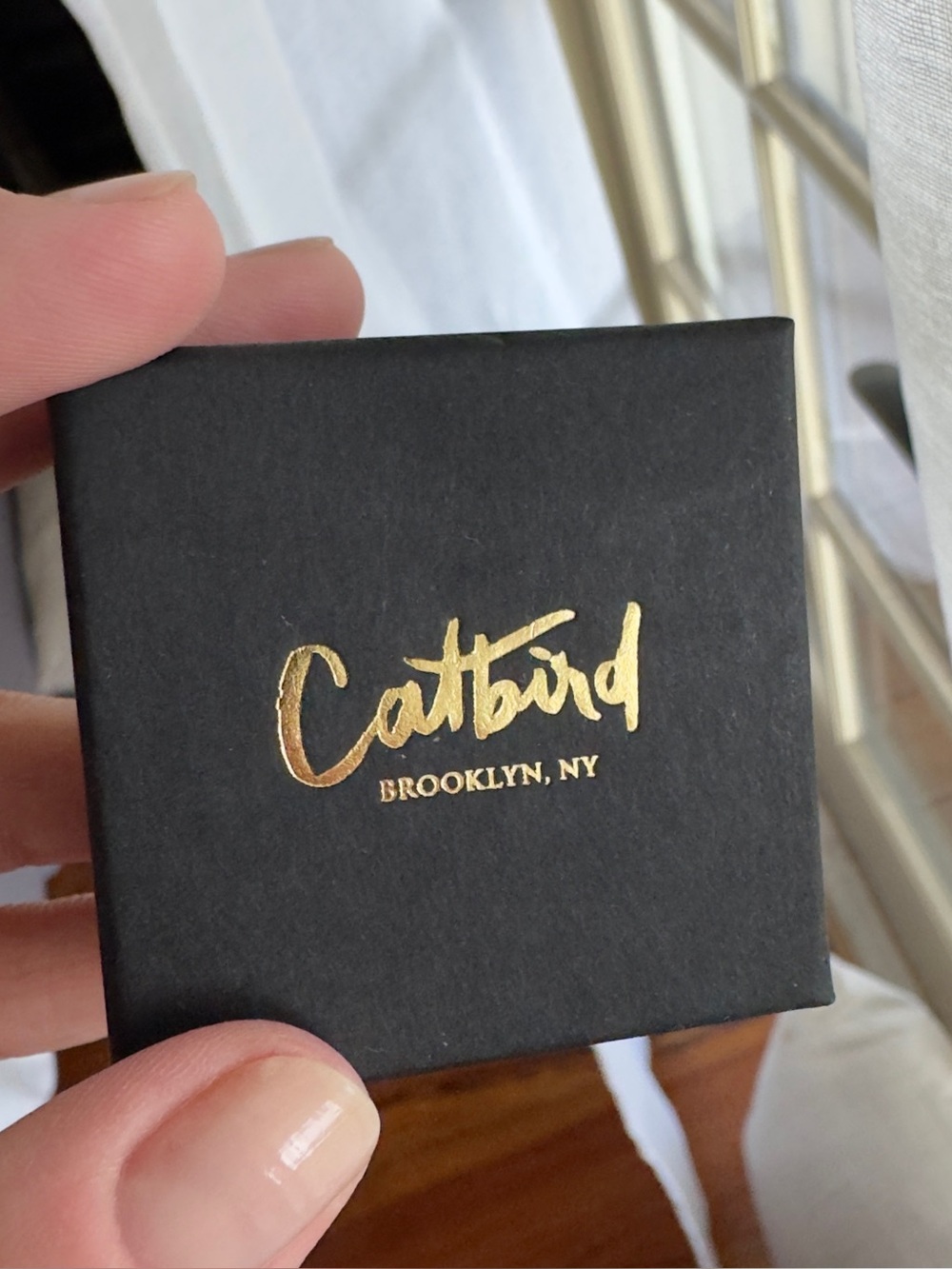 Catbird Delicate Gold Stacking Ring - Picture 5 of 7